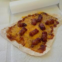 sweet pork on pork bbq pizza