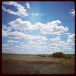 partly cloudy