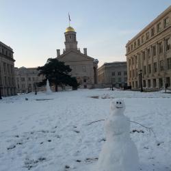 Snowmen on the Pentacrest