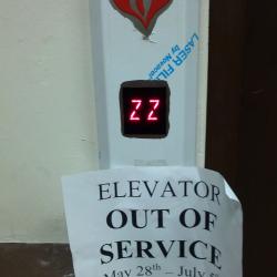 Shhhh Elevator is Sleeping