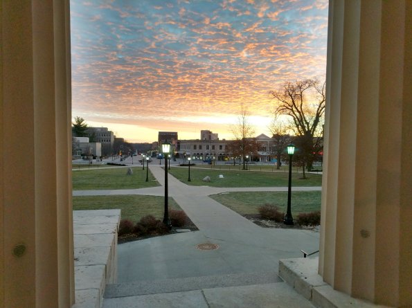 Clouds in front of old cap