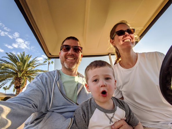 Golf cart ride