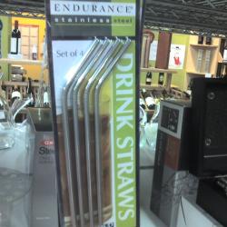 Stainless steel drinking straws