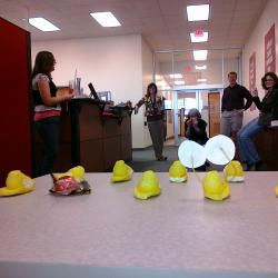 Shooting Peeps with Nerf Arrows