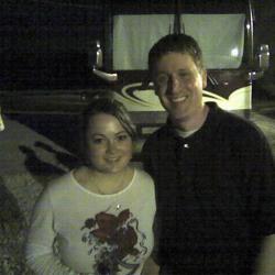 Me with Sara Watkins from Nickel Creek