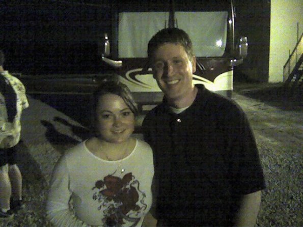 Me with Sara Watkins from Nickel Creek