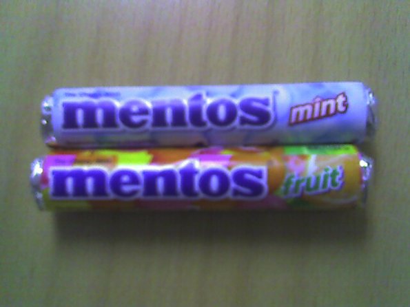 New size mentos rolls