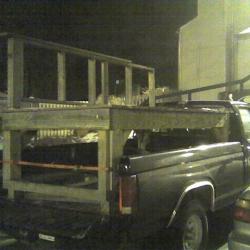 A bench for giants