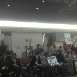 AZ Regents Mtg Protest
