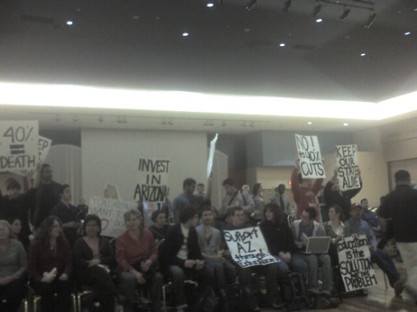 AZ Regents Mtg Protest