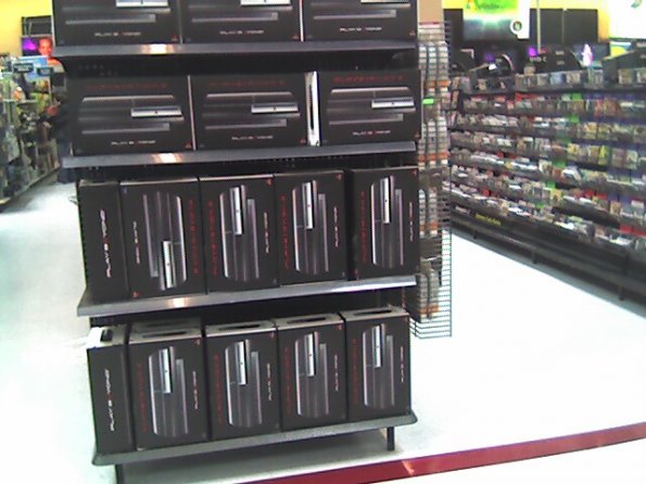 WalMart Shelf full of PS3's