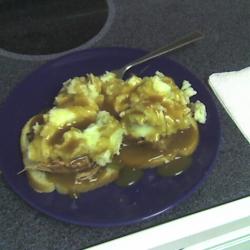 Mmmmm hot beef sandwich