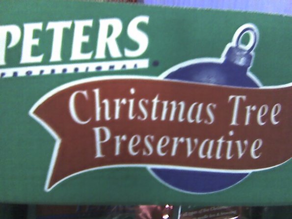 Christmas tree preservative