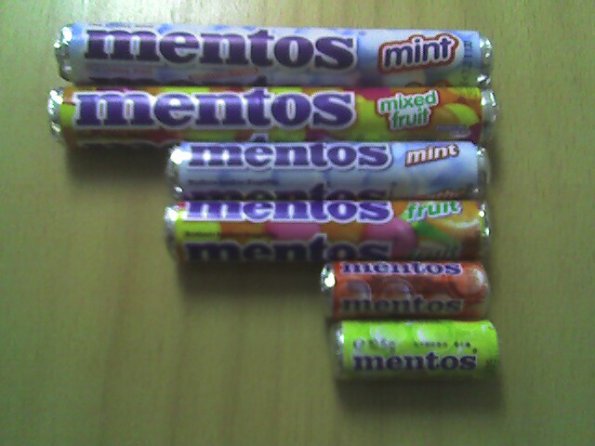 New size mentos
