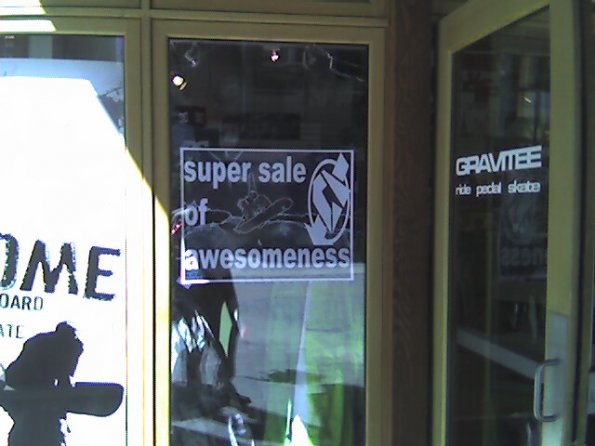 Super sale of awesomeness