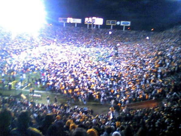 Rushing the field